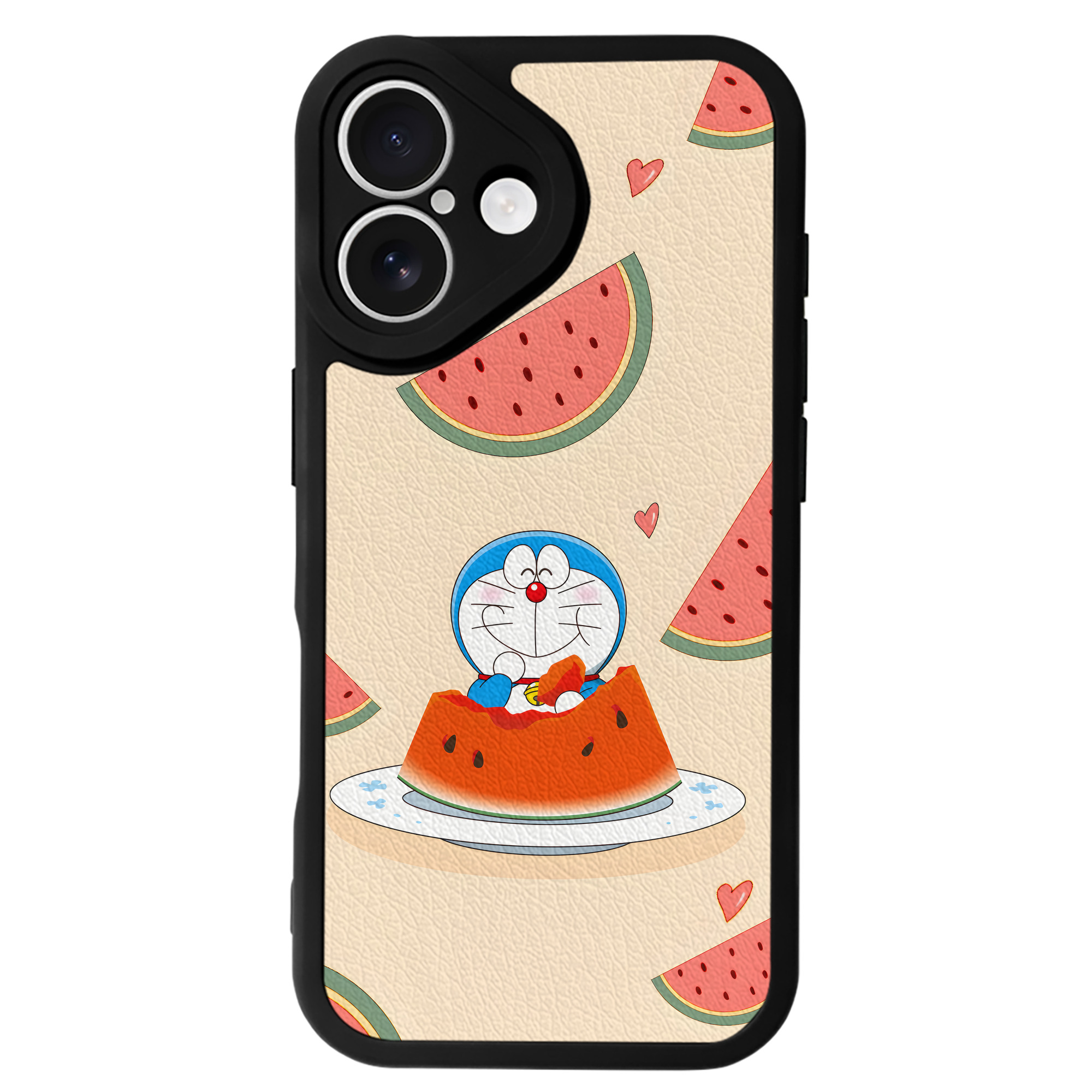 （画像用） ドラえもん Doraemon 【iPhone 16シリーズ対応】シリコンスマホケース（レザー調） 材質：シリコン